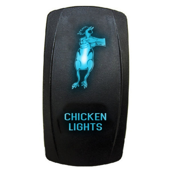 QUAKELED SWITCH ROCKER 5 PINS LED CHICKEN BL QRS273