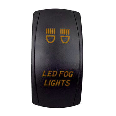 QUAKELED SWITCH ROCKER 5 PINS LED FOG LIGHT AMB QRS614