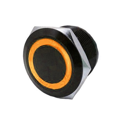 QUAKELED SWITCH FLUSH MOUNT ON/OFF BK/AMB QRS716