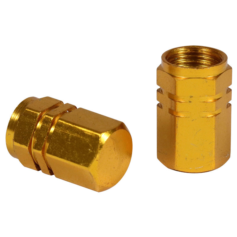 TOXIC VALVE CAP ''HEXA'' GOLD (2PCS) 228314