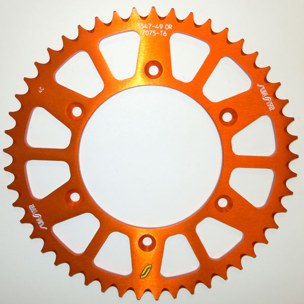 SUNSTAR WORKS TRIPLESTAR ALUMINUM REAR SPROCKET ORANGE HUSABERG/HUSQVARNA/KTM ALUMINUM REAR 5-354749OR