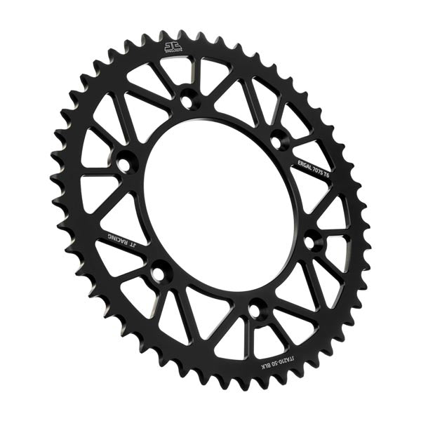 JT 210 RACELITE REAR SPROCKET 50 TEETH BLACK JTA210.50BLK
