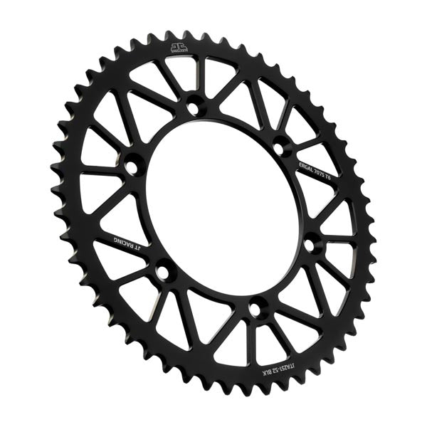JT 251 RACELITE REAR SPROCKET 52 TEETH BLACK JTA251.52BLK