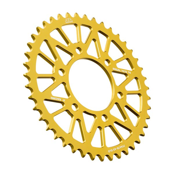 JT 478 RACELITE REAR SPROCKET 43 TEETH GOLD JTA478.43GLD