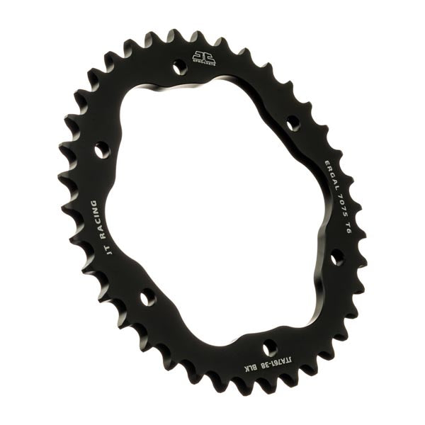 JT 761 RACELITE REAR SPROCKET 38 TEETH BLACK JTA761.38BLK