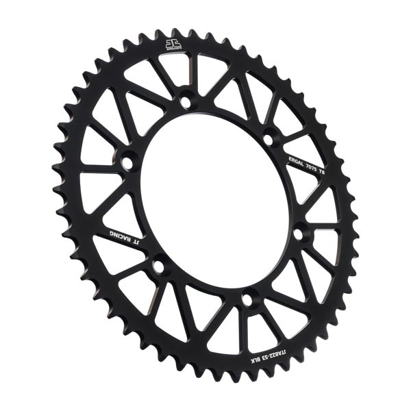 JT 822 RACELITE REAR SPROCKET 53 TEETH BLACK JTA822.53BLK