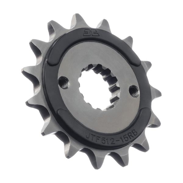 JT 512 RUBBER CUSHIONED FRONT SPROCKET 15 TEETH RUBBER CUSHION JTF512.15RB