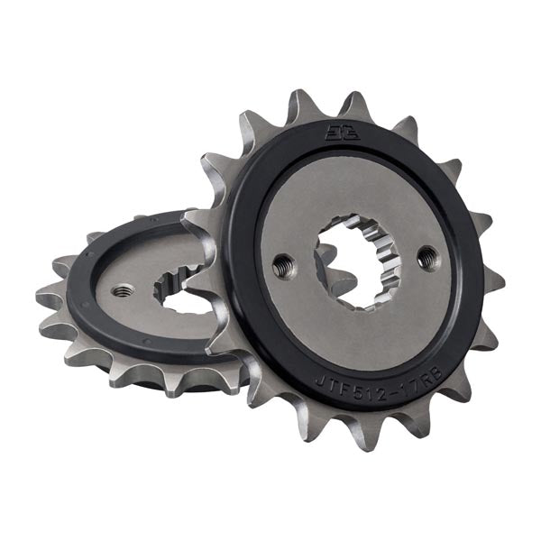 JT 512 RUBBER CUSHIONED FRONT SPROCKET 17 TEETH RUBBER CUSHION JTF512.17RB