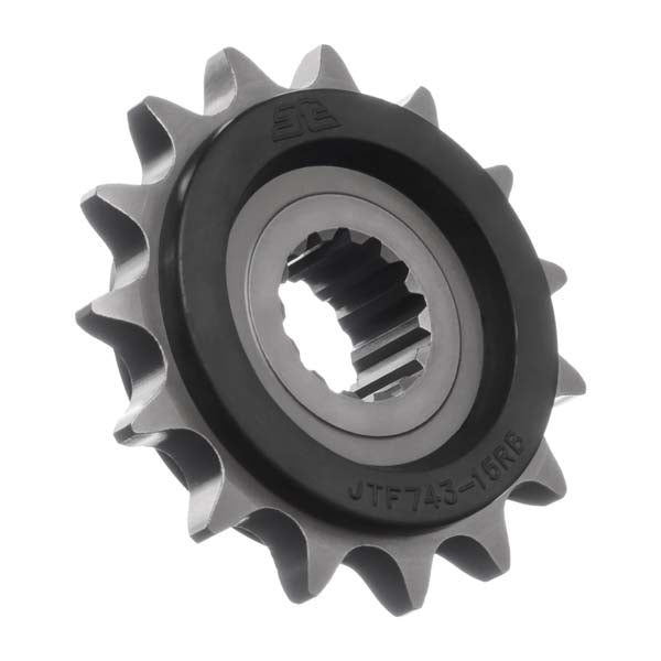 JT 743 RUBBER CUSHIONED FRONT SPROCKET 15 TEETH RUBBER CUSHION JTF743.15RB