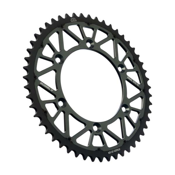 JT 251 TWINSTAR REAR SPROCKET 51 TEETH GREY JTX251.51GR