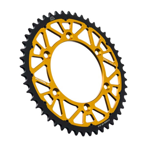 JT 808 TWINSTAR REAR SPROCKET 49 TEETH GOLD JTX808.49GLD