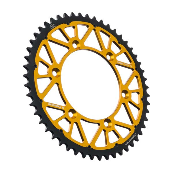 JT 808 TWINSTAR REAR SPROCKET 51 TEETH GOLD JTX808.51GLD