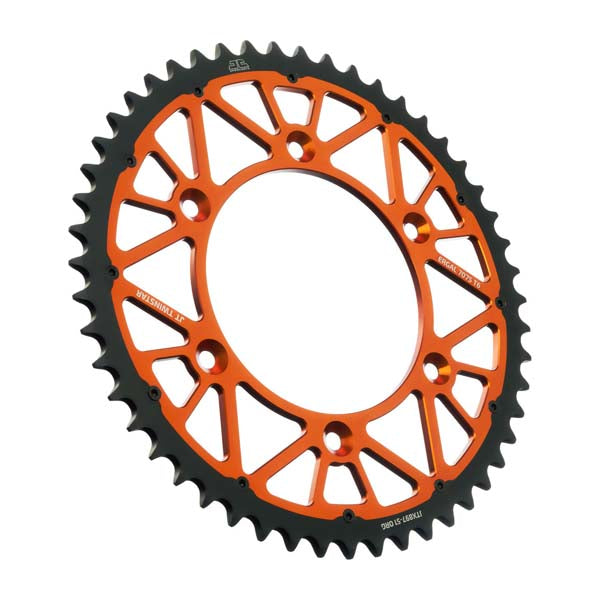 JT 897 TWINSTAR REAR SPROCKET 51 TEETH ORANGE JTX897.51ORG