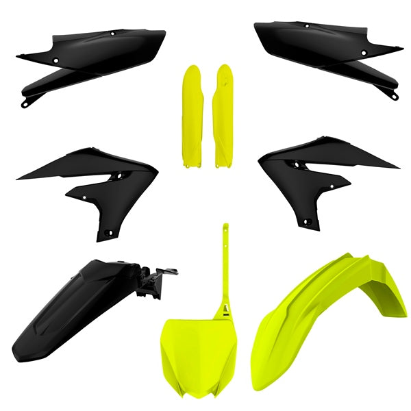 POLISPORT PLASTIC KIT COMP YE FLO / BK YAM 91049