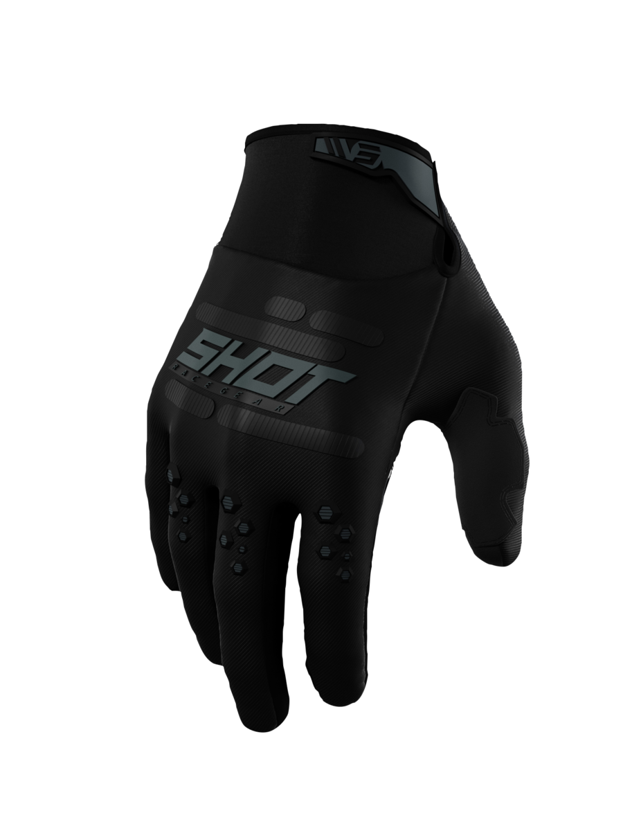 SHOT VISION GLV BLACK S 244-03680