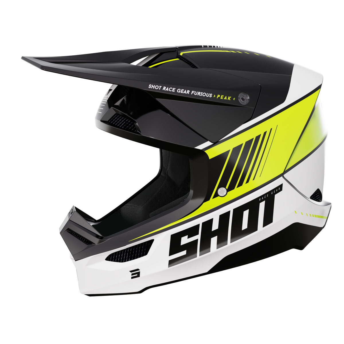 SHOT FURIOUS KID PEAK NEON YEL GLOSSY L (ECE) 244-04243