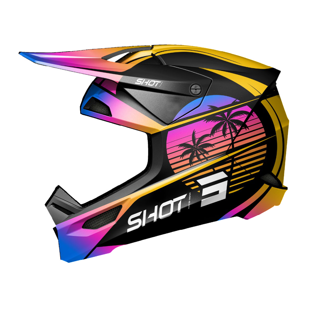 SHOT HELM FURIOUS MIAMI ORG GLOSSY S 244-05322