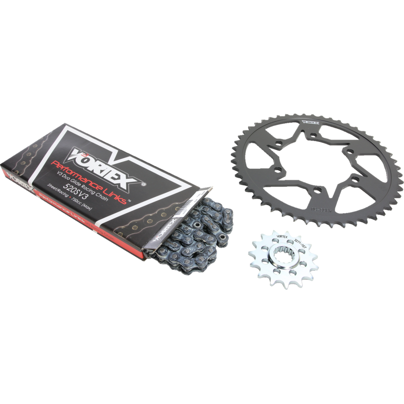VORTEX STEEL CHAIN KIT - BLACK CK6343