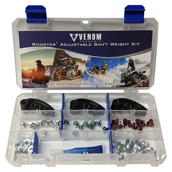 VENOM ADJUSTABLE CLUTCH WEIGHTS 3PK 74-94G POLARIS 932026