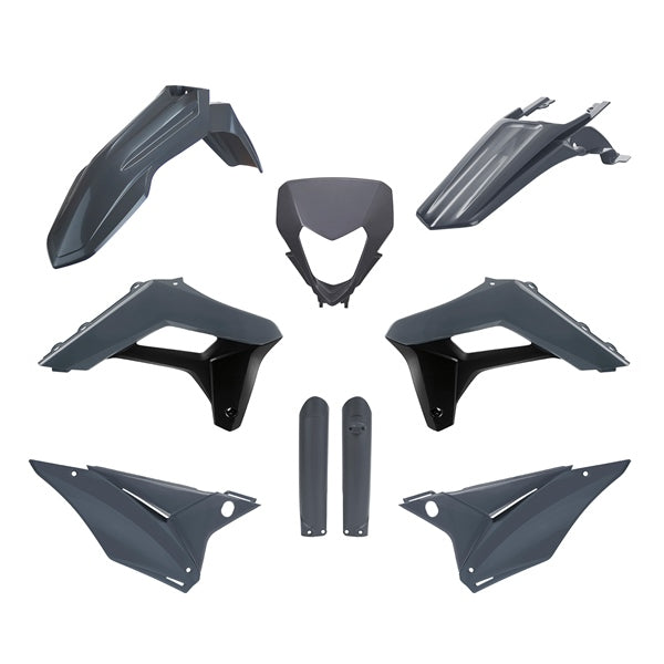 POLISPORT PLASTIC KIT COMP GY SHERCO 91380
