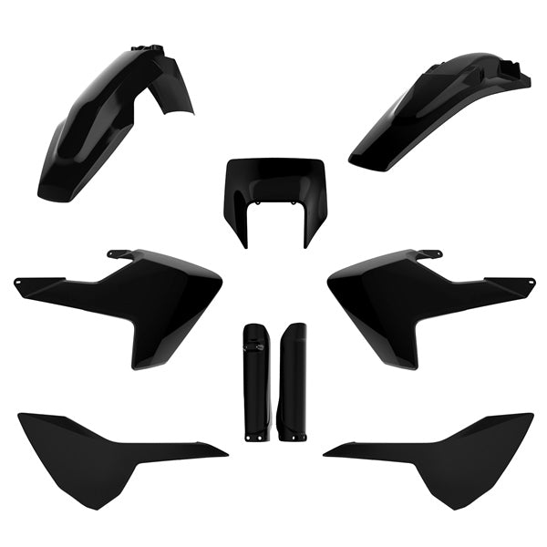 POLISPORT PLASTIC KIT COMP BK HUSQV 91505