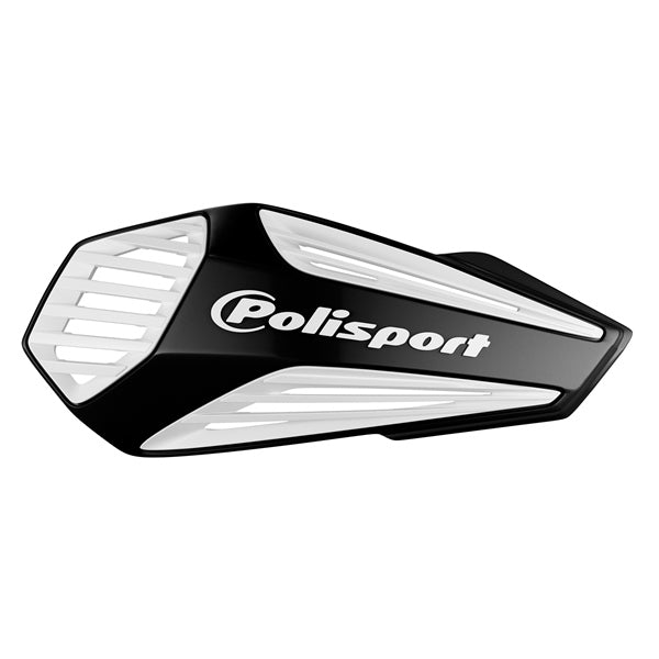 POLISPORT HANDGUARD MX AIR W/MOUNT BK/WH 8308400001
