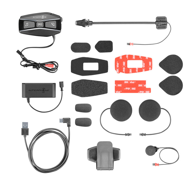 INTERPHONE UCOM16 MESH HEADSET FOR HELMET SINGLE PACK INTERPHOUCOM16