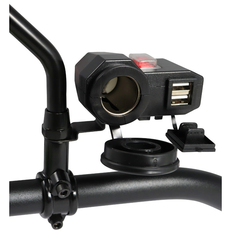ITL POWER SOCKET USB 2X3.1AHANDLEBAR OR MIRROR TYPE 2600015