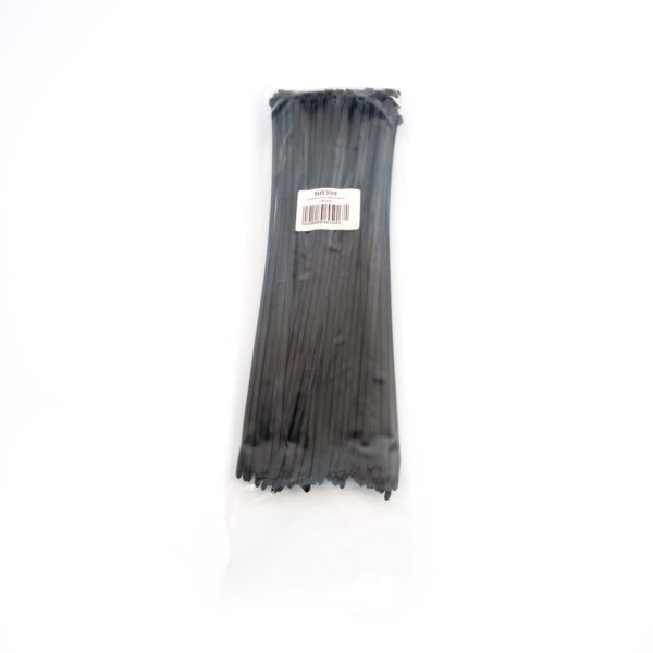 OXFORD PRODUCTS CABLE TIES 3.6X300MM BK QTY100 OXFORD BR309