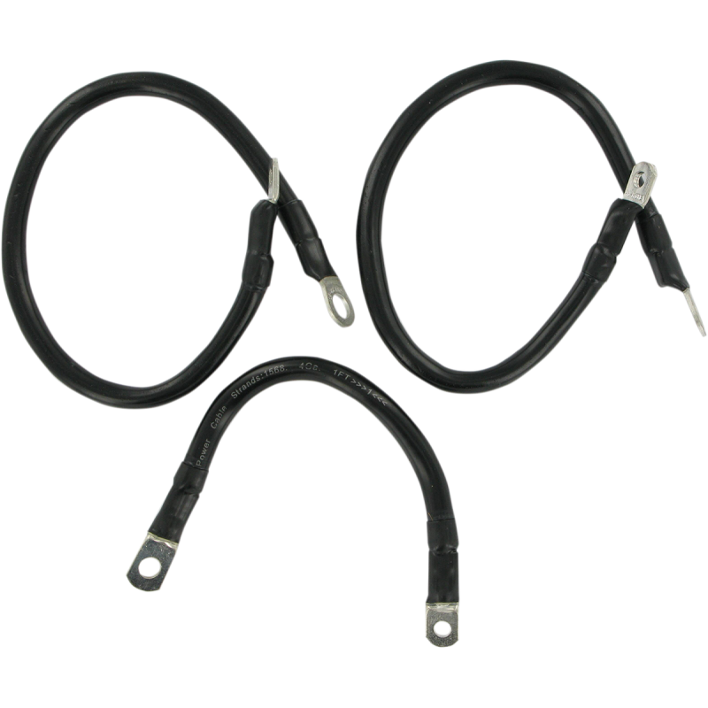 DRAG SPECIALTIES 65-79 FLH BLACK BATTERY CABLE KIT 79-3006-1