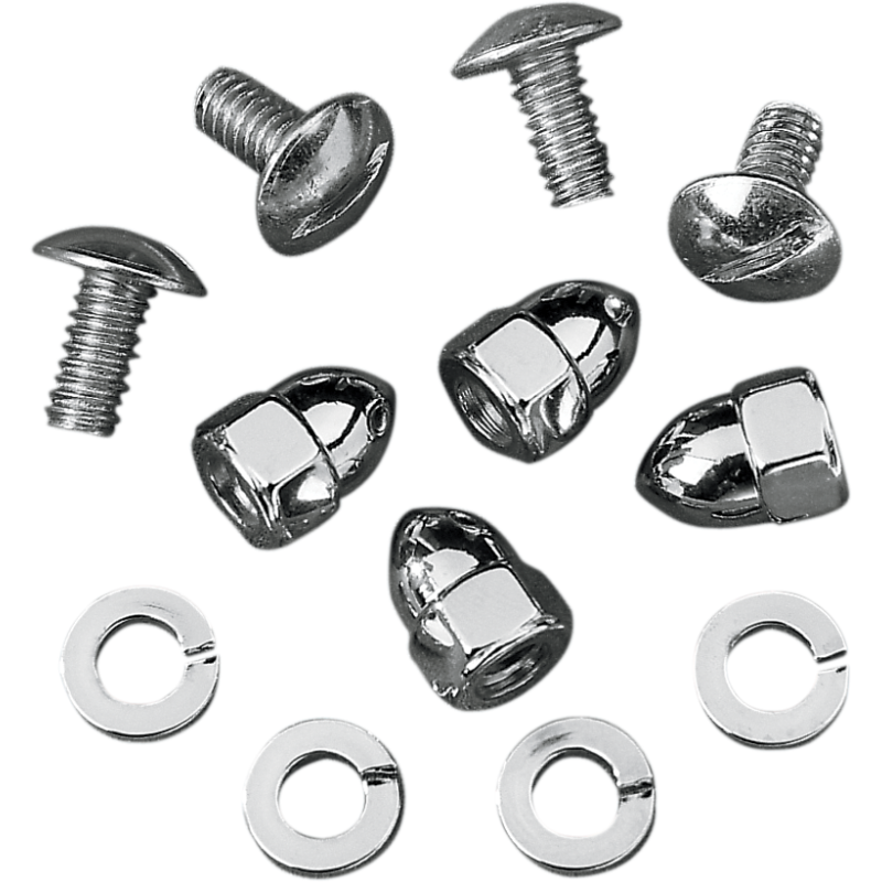 DRAG SPECIALTIES LIC PLATE ACORN BOLT SET MBP00114