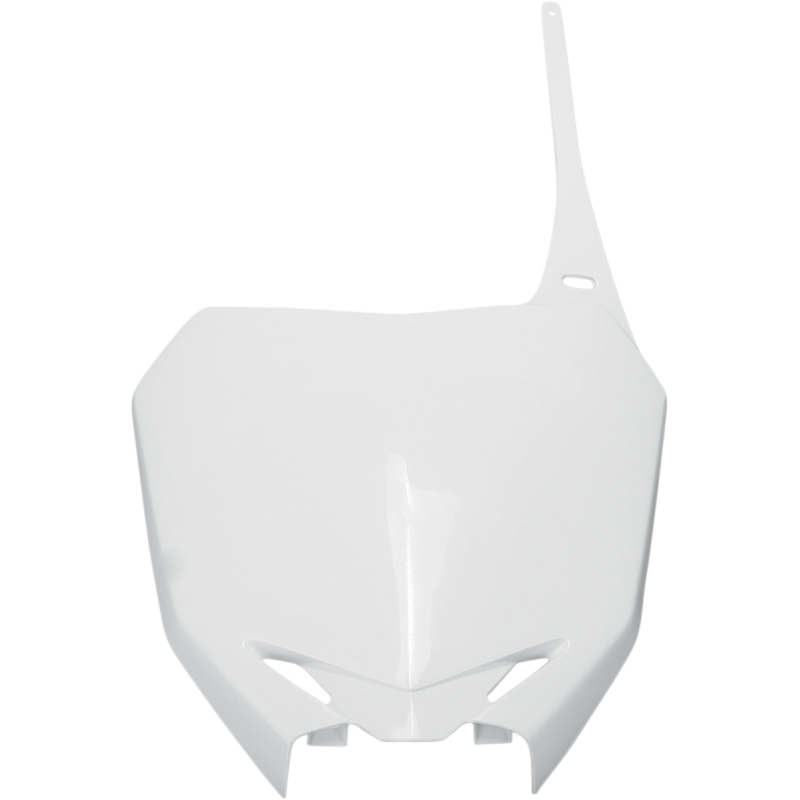 UFO RMZ450 2008 FRONT # PLATE WHITE SU04919-041
