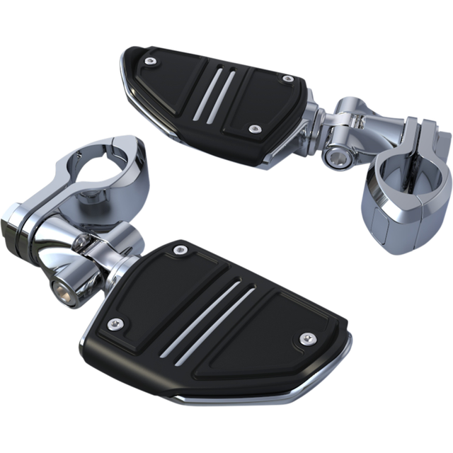 CIRO LLC HINGELESS PEG MOUNT KIT W/ TWIN RAIL FOOTRESTS, CHROME 60503