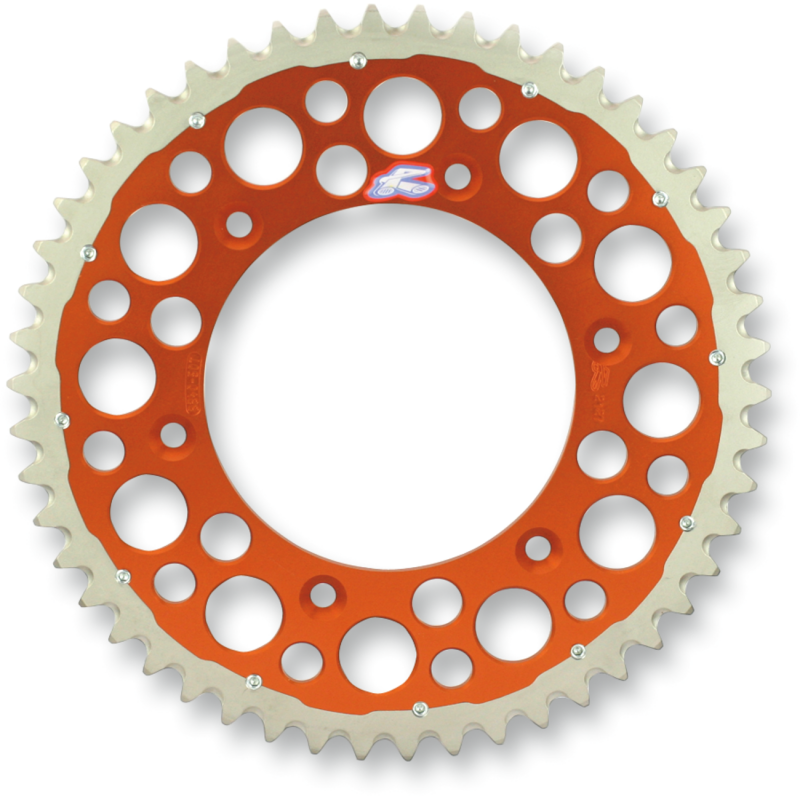 RENTHAL RENTHAL TWINRING SPROCKET 2240-520-48GP ORANGE 2240-520-48GPOR