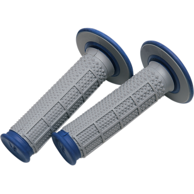 RENTHAL DUAL COMPOUND TAPERED HALF WAFFLE GRIPS BLUE G162