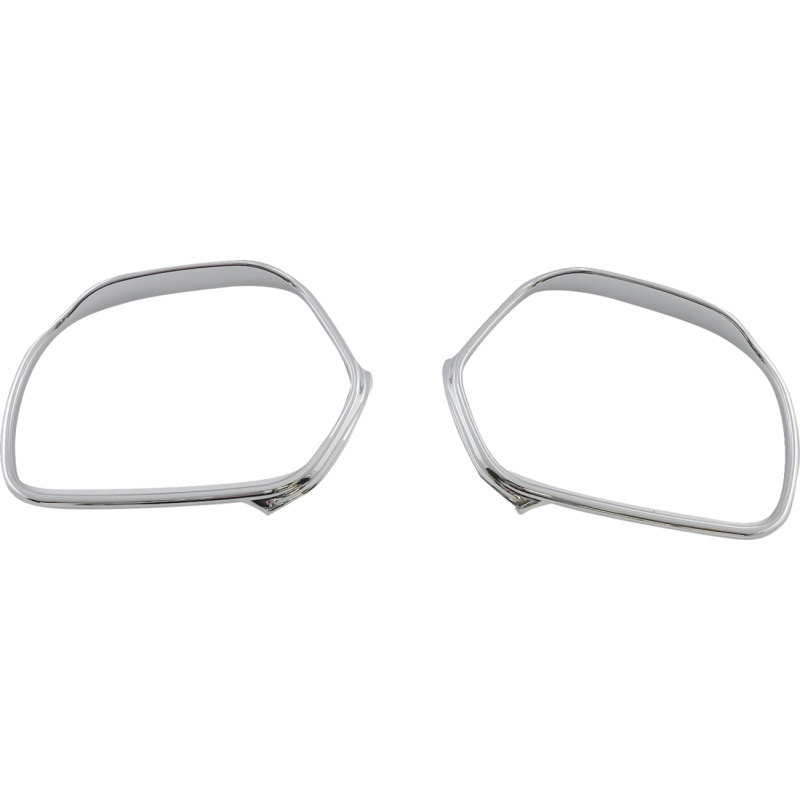 SHOW CHROME VISORED MIRROR TRIM PLAIN PR 52-683