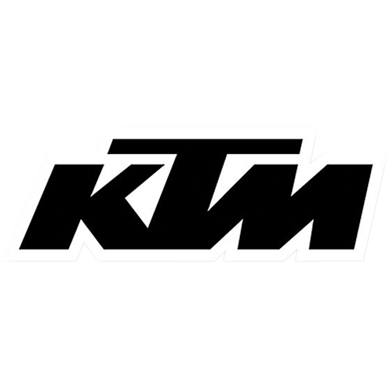 FACTORY EFFEX 1' DIE CUT STICKER - KTM (BLACK) 19-94552