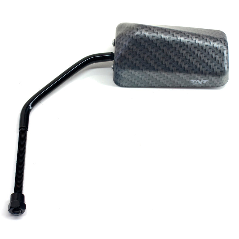 TNT MIRROR L/R F11 8MM MAT CARBON EACH W/YA ADAP. 209034A