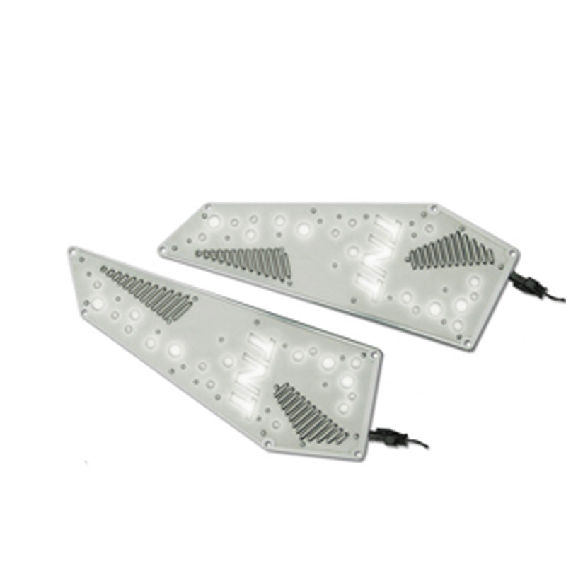 TNT FOOTREST+LED SKY WALKER SILVER (2PCS). 360045