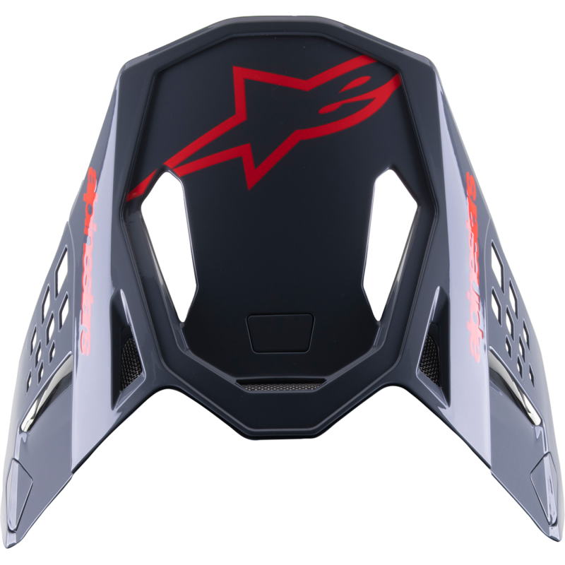 ALPINESTARS VISOR M8 RAD2 BK/RD GL 8981523-1397