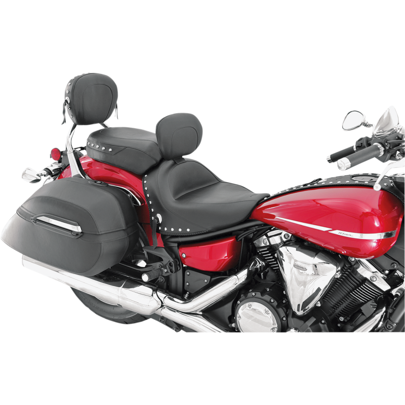 MUSTANG SEAT WIDE TOURING W DBR & REAR PASS BLK YAM VSTAR 07-17 79477