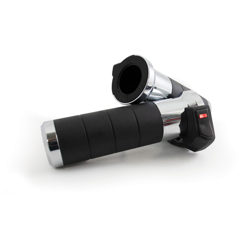 KOSO TITAN-S HEATED GRIPS UNIVERSAL CHROME AX065MI0
