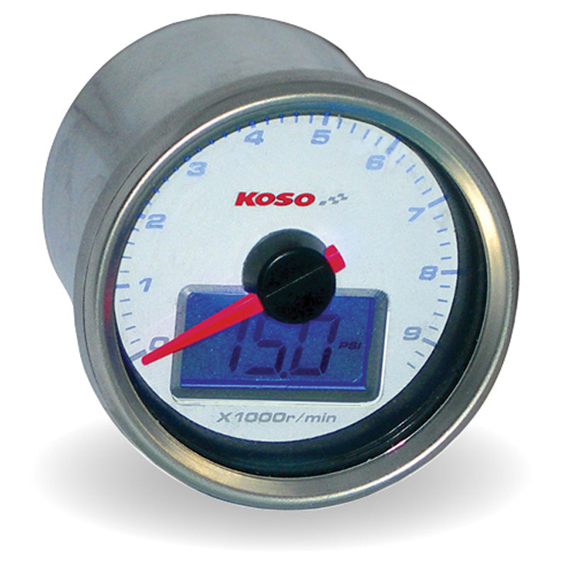 KOSO TACHOMETER H-D WITH OIL PRESSURE BB551B20