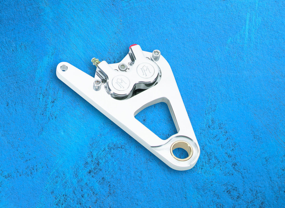 PERFORMANCE MACHINE 00-07 FXSTS/SB FRT 4PIS CHR CALIPER/BRKT 1230-0017-CH
