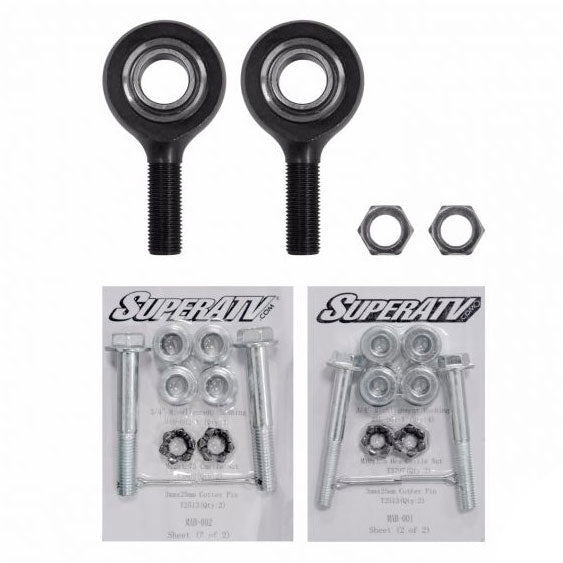SUPER ATV TIE ROD END HD KIT SUPERATV TRERP002