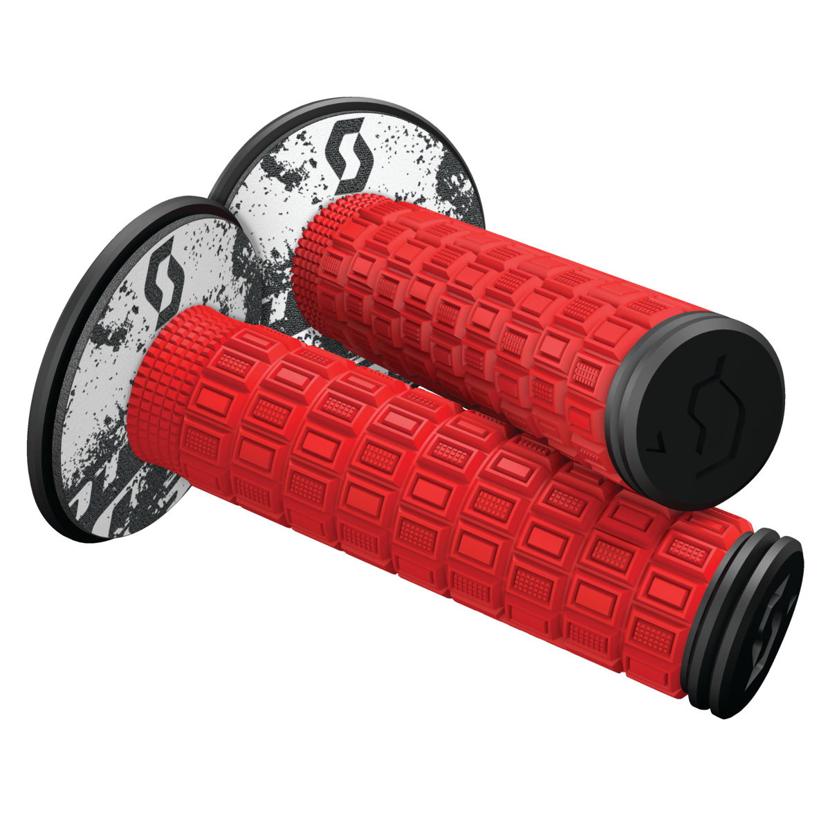SCOTT MELLOW GRIP NEON RED/BLK 269305-4959