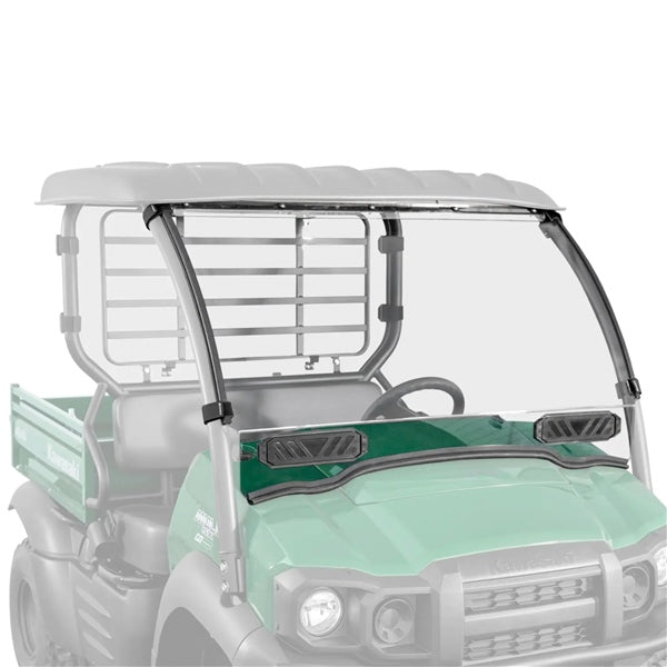 SUPER ATV WINDSHIELD FULL VENTED CLR KAWA SUPERATV WSKMULESXV70