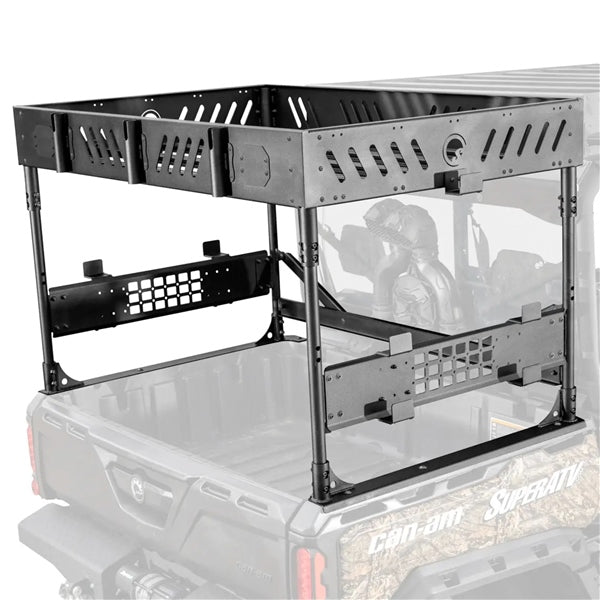 SUPER ATV BED RACK OUTFITTER W/LIGHT C-AM RBRCADEFK2