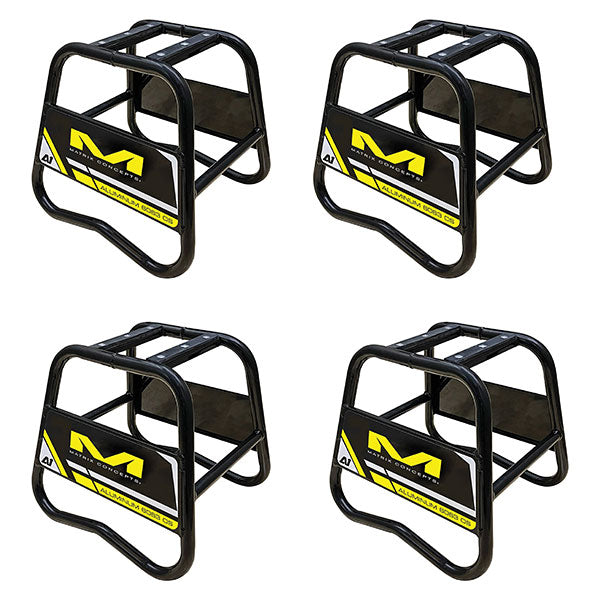 MATRIX A1 ALUMINUM STAND 4PK BLACK/YELLOW A1-104 (4PK)