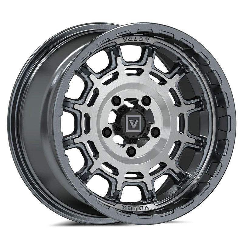 VALOR ATTURO VALOR V17 15X8 4+4 5X114.3 BRUSHED GUNMETAL V17-1580P1005BG